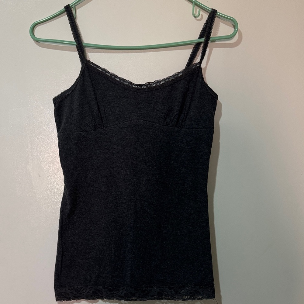 Ambiance Black Lace Cami Top Babydoll